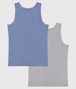 Petit Bateau Unterhemden, Tanktops|T-Shirts, Poloshirts, Hemden*2er-Set Kinder-Unterhemden aus Baumwolle mit Streifen variante 1