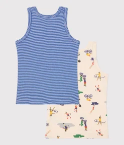Petit Bateau Unterhemden, Tanktops|T-Shirts, Poloshirts, Hemden*2er-Set Kinder-Unterhemden aus Baumwolle variante 1