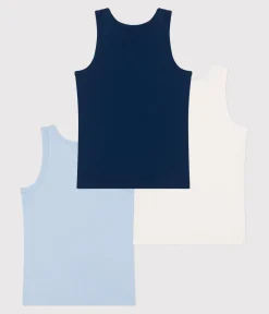 Petit Bateau Unterhemden, Tanktops|T-Shirts, Poloshirts, Hemden*3er-Set Kinder-Unterhemden aus einfarbiger Baumwolle variante 1