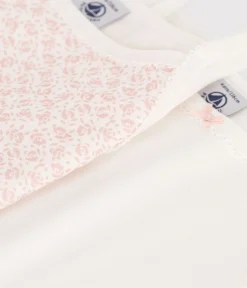 Petit Bateau Unterhemden, Tanktops|T-Shirts, Tops, Oberteile*2er-Set Kinder-Unterhemden aus Baumwolle mit Blumenmuster variante 1