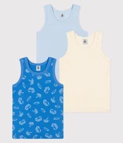 Petit Bateau Unterhemden, Tanktops|T-Shirts, Poloshirts, Hemden*3er-Set Kinder-Unterhemden aus Baumwolle mit Minibus-Motiv variante 1