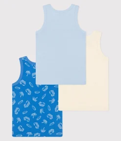 Petit Bateau Unterhemden, Tanktops|T-Shirts, Poloshirts, Hemden*3er-Set Kinder-Unterhemden aus Baumwolle mit Minibus-Motiv variante 1