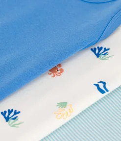 Petit Bateau Unterhemden, Tanktops|T-Shirts, Poloshirts, Hemden*3er-Set Kinder-Unterhemden aus bedruckter Baumwolle variante 1