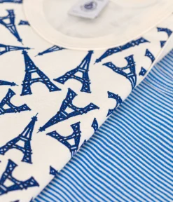 Petit Bateau Unterhemden, Tanktops|T-Shirts, Poloshirts, Hemden*2er-Set Kinder-Unterhemden aus Baumwolle mit Paris-Motiv variante 1