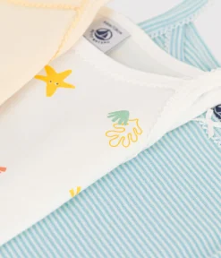 Petit Bateau Unterhemden, Tanktops|T-Shirts, Tops, Oberteile*3er-Set Kinder-Unterhemden aus bedruckter Baumwolle variante 1
