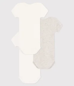 Petit Bateau Bodys*3er-Set kurzärmelige Baby-Bodys aus Baumwolle mit kleinen Herzen variante 1