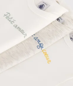 Petit Bateau Bodys*3er-Set kurzärmelige Baby-Bodys aus Baumwolle mit kleinen Herzen variante 1