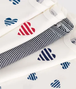 Petit Bateau Bodys*5er-Set kurzärmelige Baby-Bodys aus Baumwolle mit gestreiftem Herz-Motiv variante 1