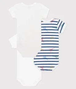 Petit Bateau Bodys*3er-Set kurzärmelige Baby-Bodys aus Baumwolle mit Paris-Motiv variante 1