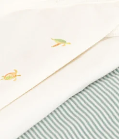 Petit Bateau Bodys|Newborn*3er-Set Kurzärmelige Baby-Wickelbodys aus Baumwolle variante 1