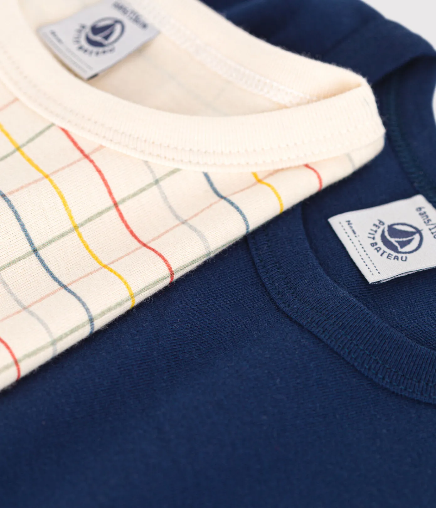 Petit Bateau Unterhemden, Tanktops|T-Shirts, Poloshirts, Hemden*2er-Set kurzärmelige Kinder-T-Shirts aus Baumwolle variante 1