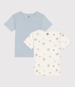 Petit Bateau Unterhemden, Tanktops|T-Shirts, Poloshirts, Hemden*2er-Set kurzärmelige Kinder-T-Shirts aus Baumwolle variante 1