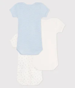 Petit Bateau Bodys*3er-Set kurzärmelige Strampler aus bedruckter Baumwolle variante 1