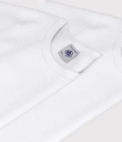 Petit Bateau Unterhemden, Tanktops|T-Shirts, Tops, Oberteile*2er-Set Kurzärmelige weiße T-Shirts für Mädchen variante 1