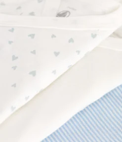 Petit Bateau Bodys|Newborn*3er-Set kurzärmelige Wickelbodys aus bedruckter Baumwolle variante 1