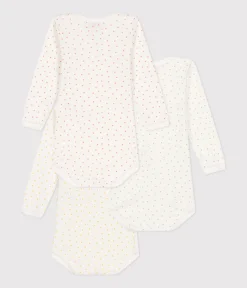 Petit Bateau Bodys*3er-Set langärmelige Baby-Bodys mit Herzmotiv aus Baumwolle variante 1