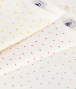 Petit Bateau Bodys*3er-Set langärmelige Baby-Bodys mit Herzmotiv aus Baumwolle variante 1
