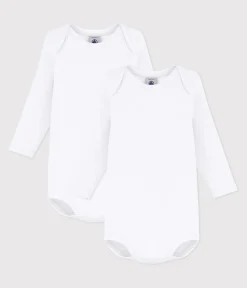 Petit Bateau Bodys*2er-Set langärmelige Baby-Bodys in Weiß variante 1