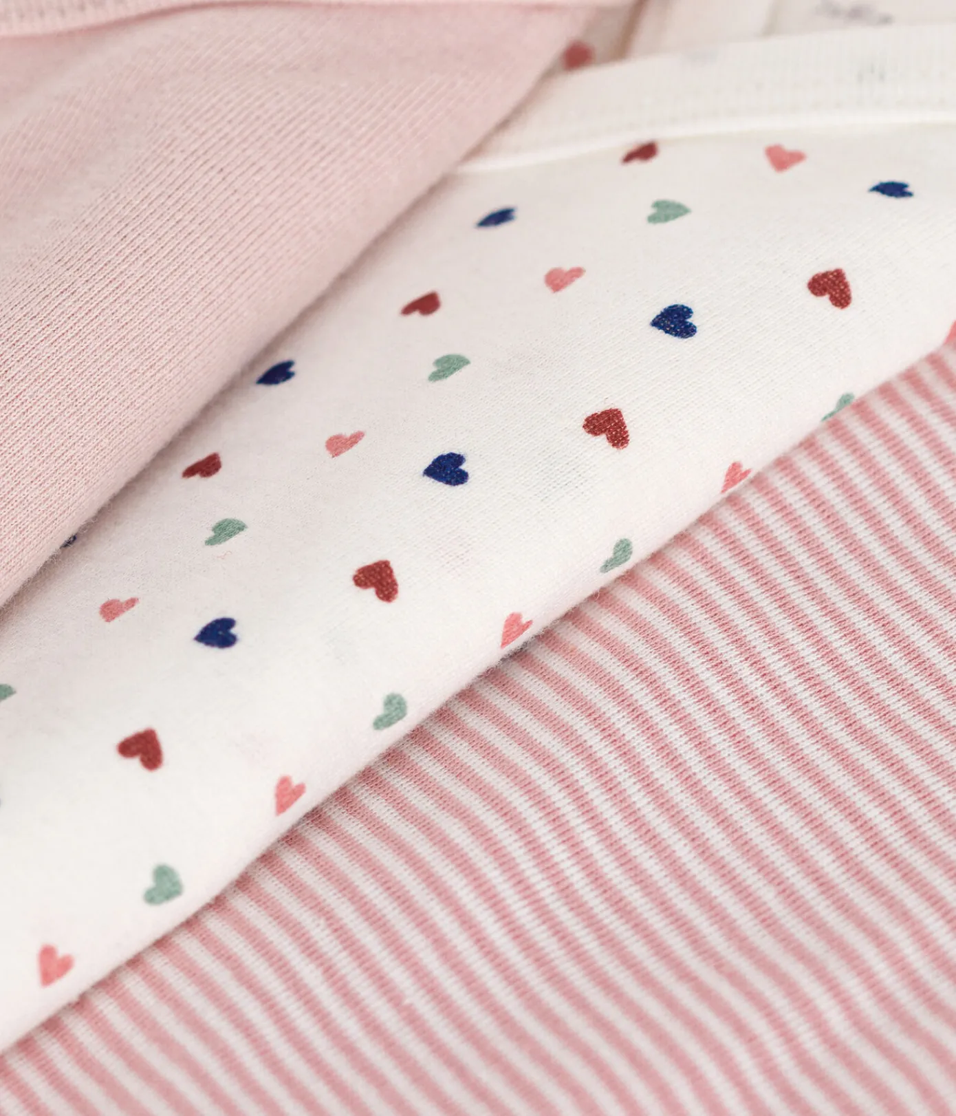 Petit Bateau Bodys|Newborn*3er-Set langärmelige Baby-Bodys in Wickeloptik aus Baumwolle variante 2