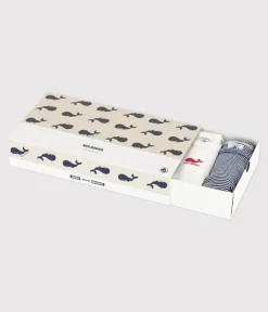 Petit Bateau Bodys*5er-Set langärmelige Baby-Bodys aus Baumwolle mit Walmotiv variante 1