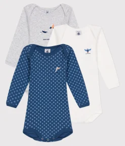 Petit Bateau Bodys*3er-Set langärmelige Bodys aus Baumwolle für Babys variante 4