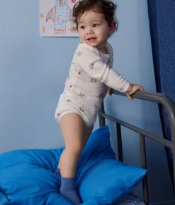 Petit Bateau Bodys*5er-Set langärmelige Bodys aus Baumwolle mit Weltraum-Motiv für Babys variante 1