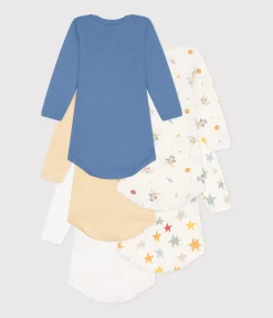 Petit Bateau Bodys*5er-Set langärmelige Bodys aus Baumwolle mit Weltraum-Motiv für Babys variante 1