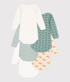 Petit Bateau Bodys*5er-Set langärmelige Bodys aus Baumwolle mit Tiermotiv für Babys variante 1
