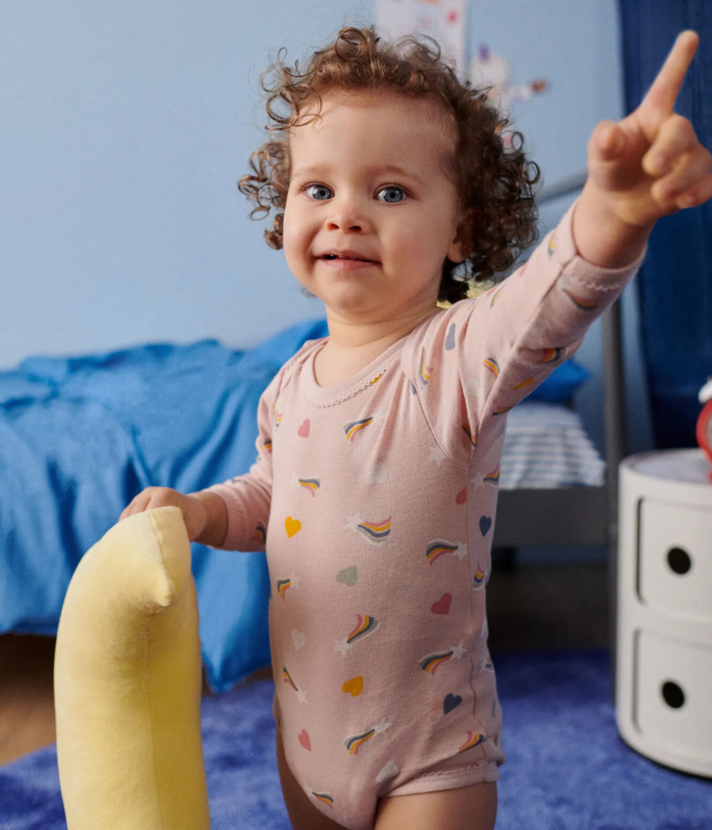 Petit Bateau Bodys*5er-Set langärmelige Bodys aus Baumwolle mit Stern- und Herzmotiven für Babys variante 1