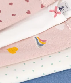 Petit Bateau Bodys*5er-Set langärmelige Bodys aus Baumwolle mit Stern- und Herzmotiven für Babys variante 1