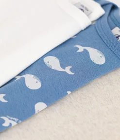 Petit Bateau Bodys*3er-Set langärmelige Bodys aus Baumwolle mit Walmotiv für Babys variante 1