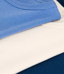 Petit Bateau Unterhemden, Tanktops|T-Shirts, Poloshirts, Hemden*3er-Set langärmelige T-Shirts aus einfarbiger Baumwolle für Kinder variante 1