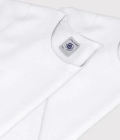 Petit Bateau Unterhemden, Tanktops|T-Shirts, Tops, Oberteile*2er-Set langärmeligE weiße T-Shirts für Mädchen variante 1