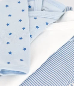 Petit Bateau Bodys|Newborn*3er-Set langärmelige Wickelbodys aus Baumwolle variante 1