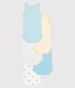 Petit Bateau Bodys*5er-Set ärmellose Baby-Bodys aus bedruckter Baumwolle variante 1