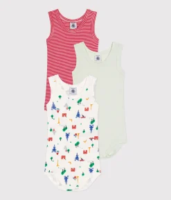 Petit Bateau Bodys*3er-Set Ärmellose Baby-Bodys aus Baumwolle variante 1