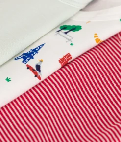 Petit Bateau Bodys*3er-Set Ärmellose Baby-Bodys aus Baumwolle variante 1