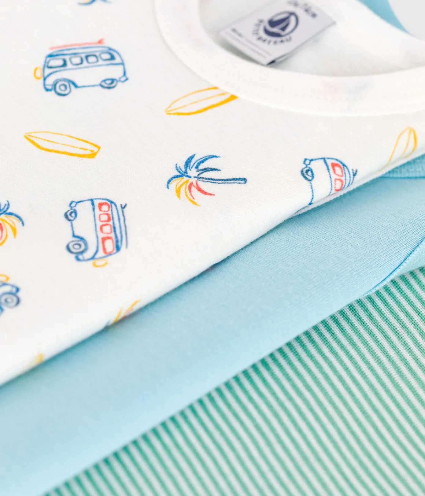 Petit Bateau Bodys*3er-Set ärmellose Baby-Bodys aus bedruckter Baumwolle variante 1