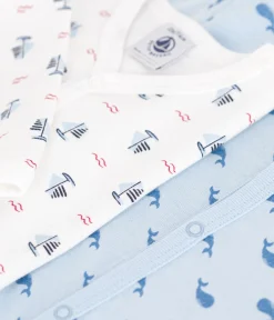 Petit Bateau Schlafanzüge, Strampler*2er-Set Strampler aus bedruckter Baumwolle variante 1