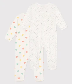 Petit Bateau Schlafanzüge, Strampler*2er-Set Strampler aus gemusterter Baumwolle variante 1