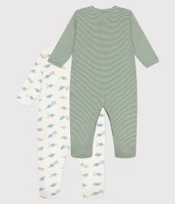 Petit Bateau Schlafanzüge, Strampler*2er-Set Strampler aus gemusterter Baumwolle variante 1