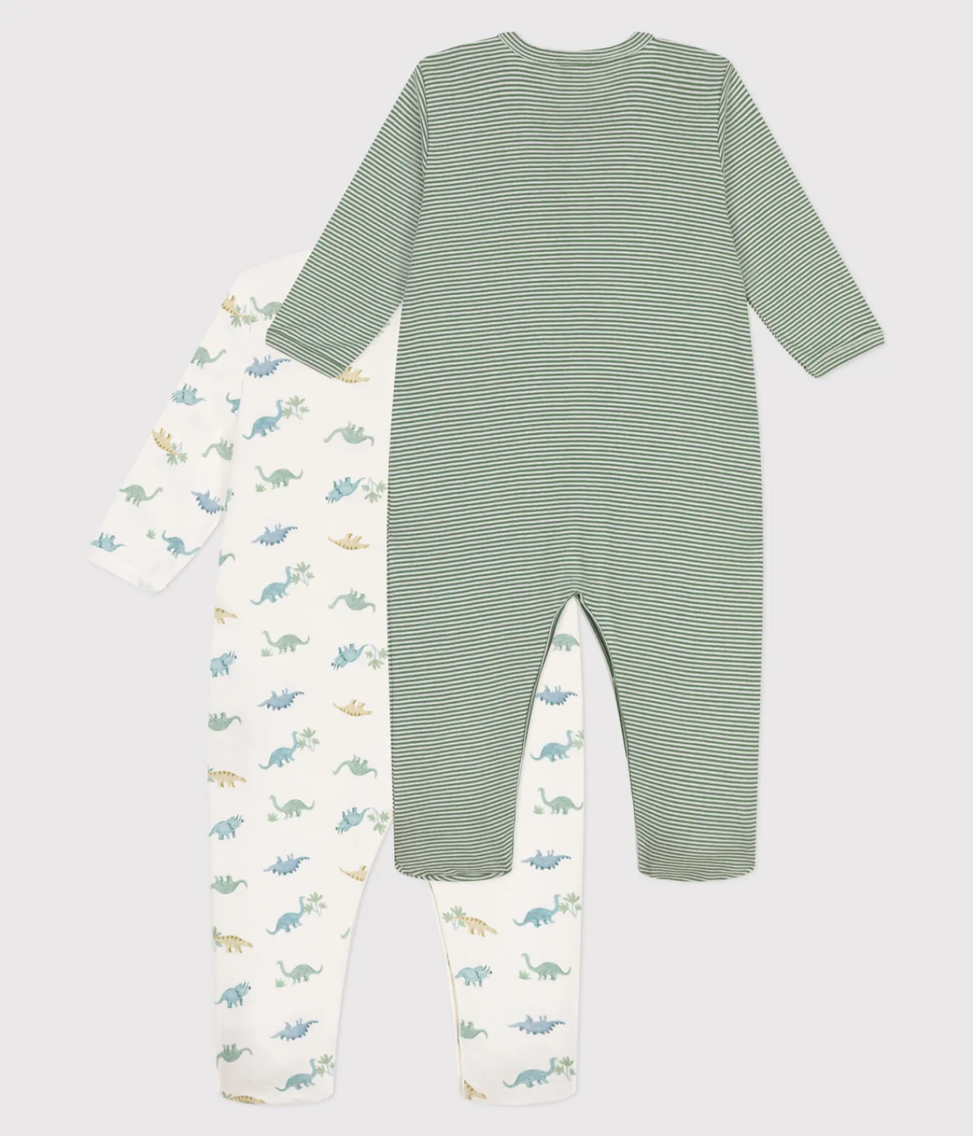 Petit Bateau Schlafanzüge, Strampler*2er-Set Strampler aus gemusterter Baumwolle variante 1