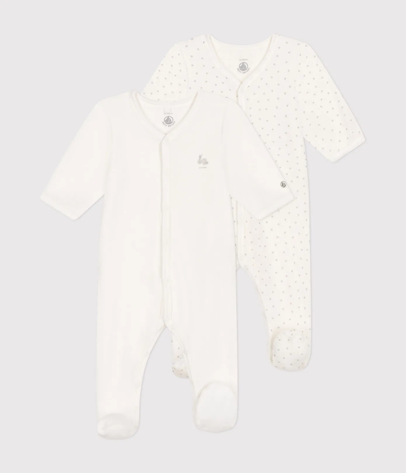 Petit Bateau Schlafanzüge, Strampler|Newborn*2er-Set Strampler aus Nicki variante 1
