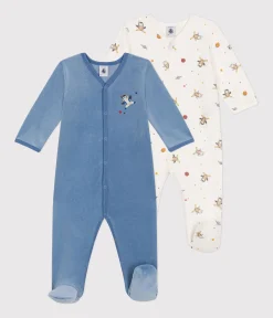 Petit Bateau Schlafanzüge, Strampler*2er-Set Strampler aus Nicki variante 1