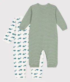 Petit Bateau Schlafanzüge, Strampler*2er-Set Strampler ohne Füsschen aus bedruckter Baumwolle variante 1