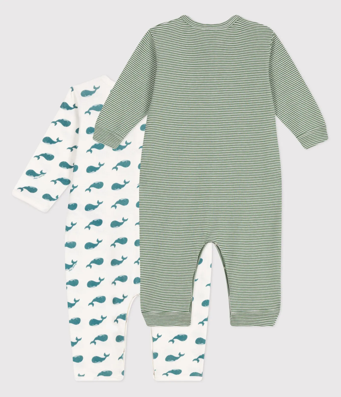 Petit Bateau Schlafanzüge, Strampler*2er-Set Strampler ohne Füsschen aus bedruckter Baumwolle variante 1