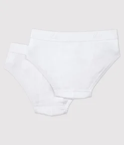 Petit Bateau Unterhosen, Boxershorts*2er-Set weiße Slips aus Baumwolle für Jungen variante 1