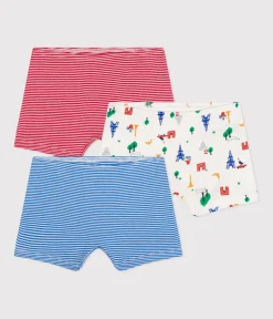 Petit Bateau Unterhosen, Shortys*3er-Set-Kinder-Shortys mit Paris-Motiv aus Baumwolle variante 1