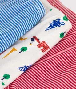 Petit Bateau Unterhosen, Shortys*3er-Set-Kinder-Shortys mit Paris-Motiv aus Baumwolle variante 1
