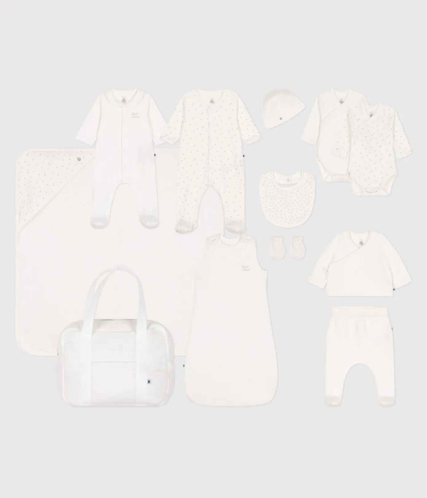 Petit Bateau Newborn*Erstausstattungskoffer mit warmer Babykleidung variante 1